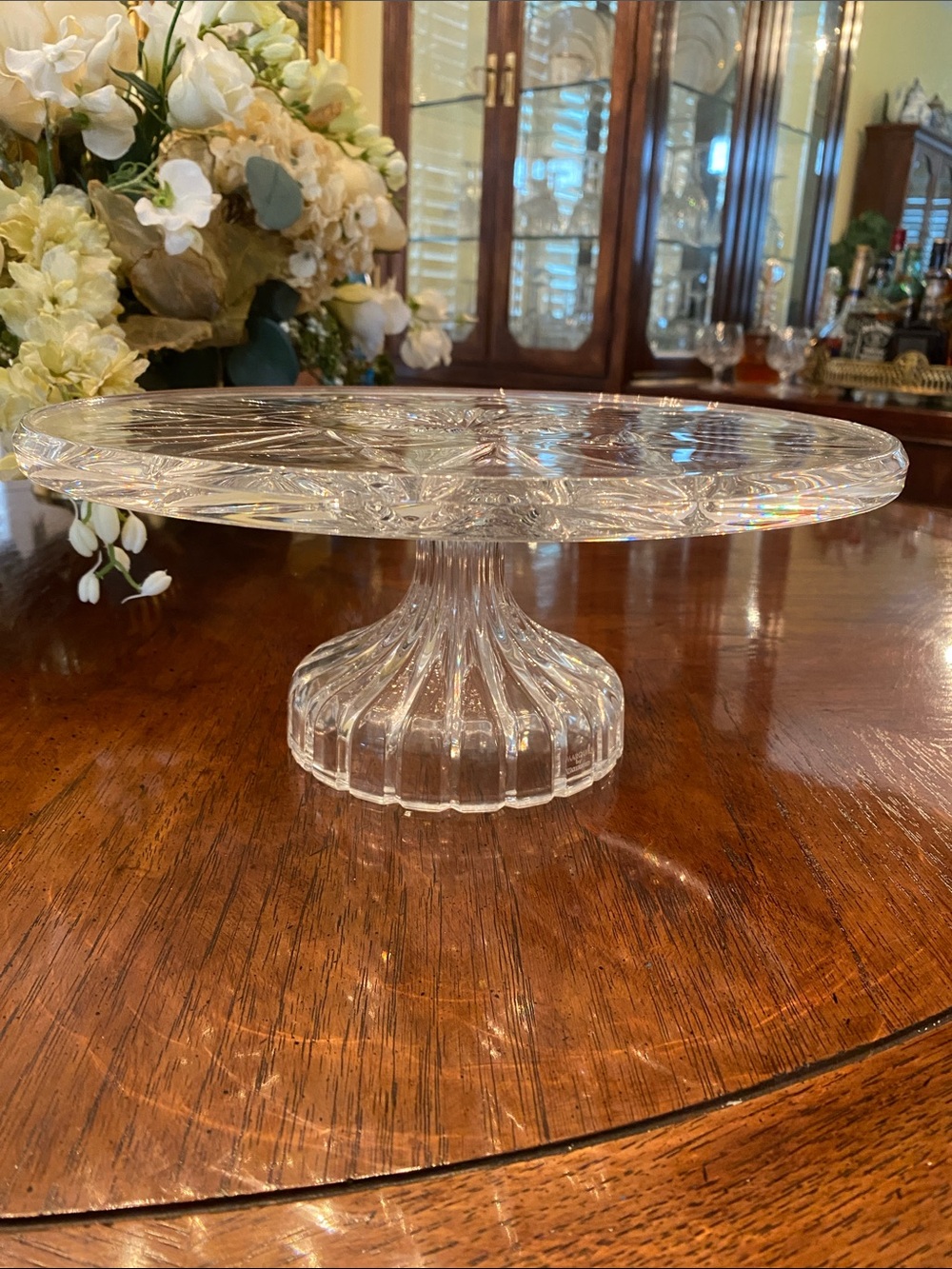 Marquis by Waterford  Glass Pedestal Cake Stand - Elegant Serving Platter